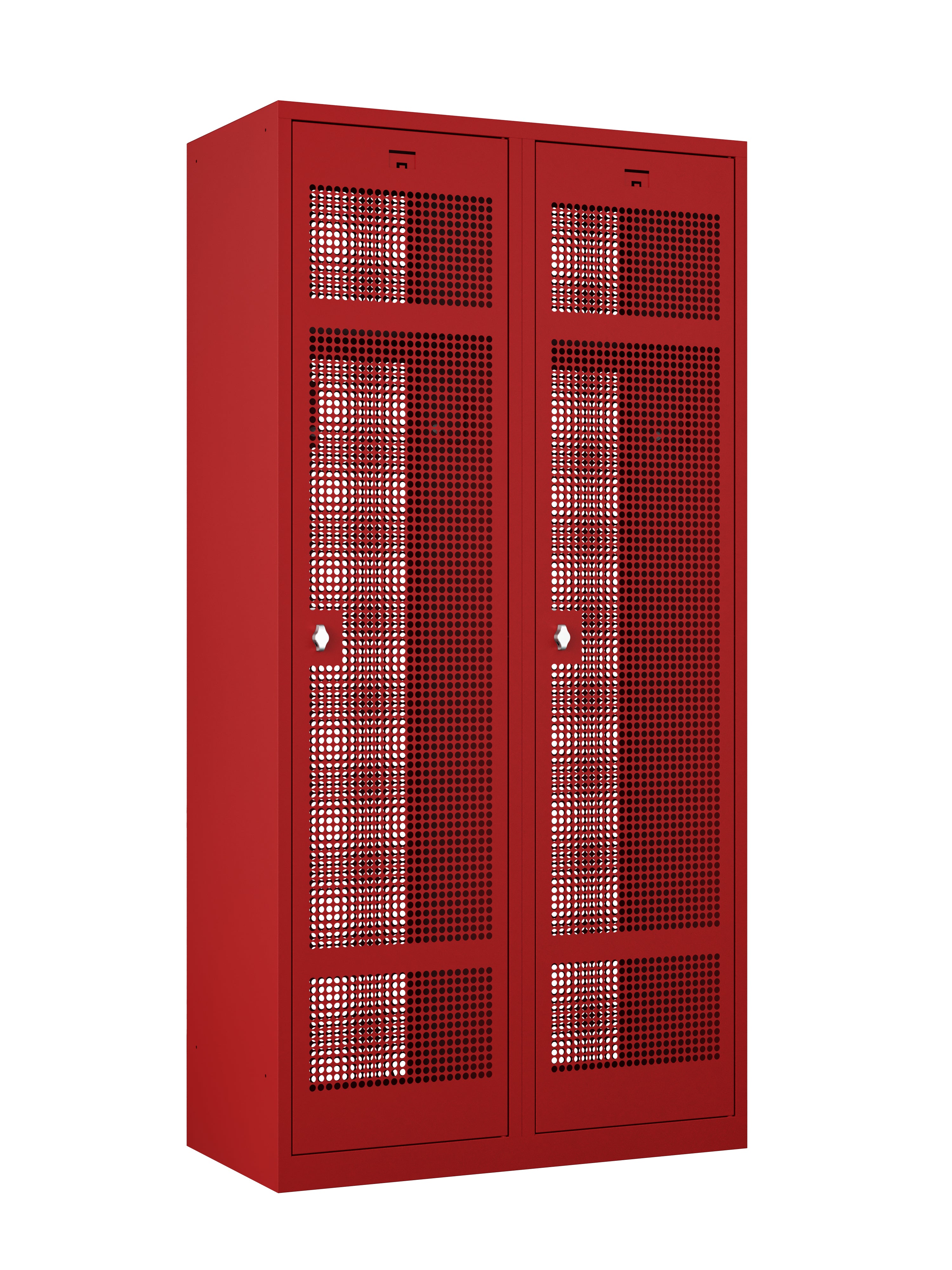 KTS Door & Back Mesh Locker, 72'' Height, 1-Tier Locker, Multi Size
