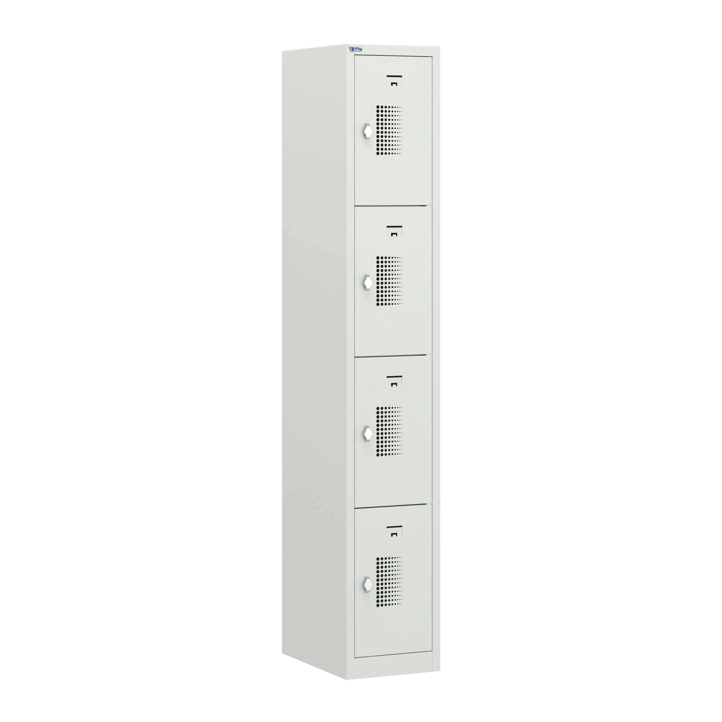 NH Series 4-Tier Premium Steel Locker with Front Vents, Heavy Duty