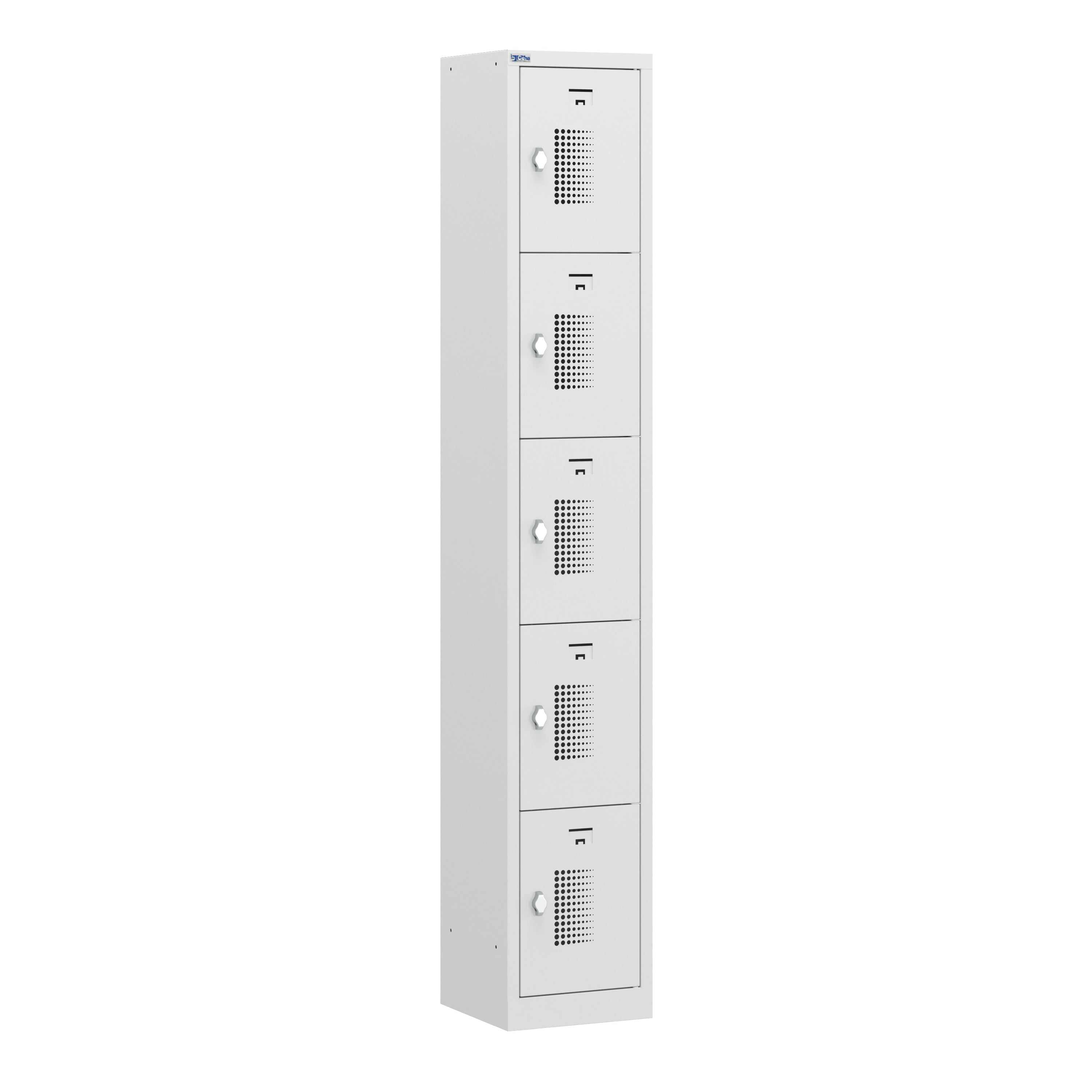 NH Series 5-Tier Premium Steel Locker with Front Vents, Heavy Duty