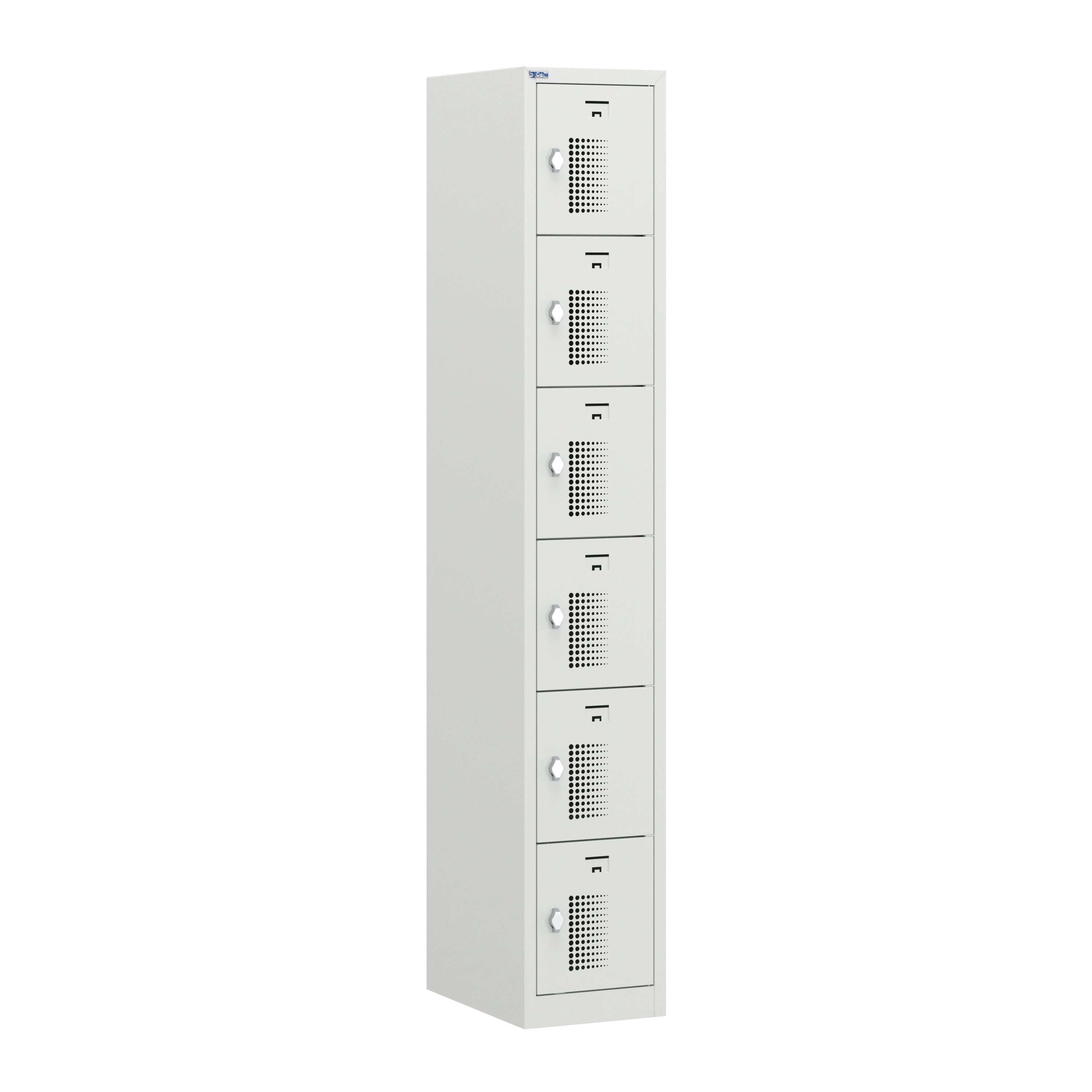 NH Series 6-Tier Premium Steel Locker with Front Vents, Heavy Duty