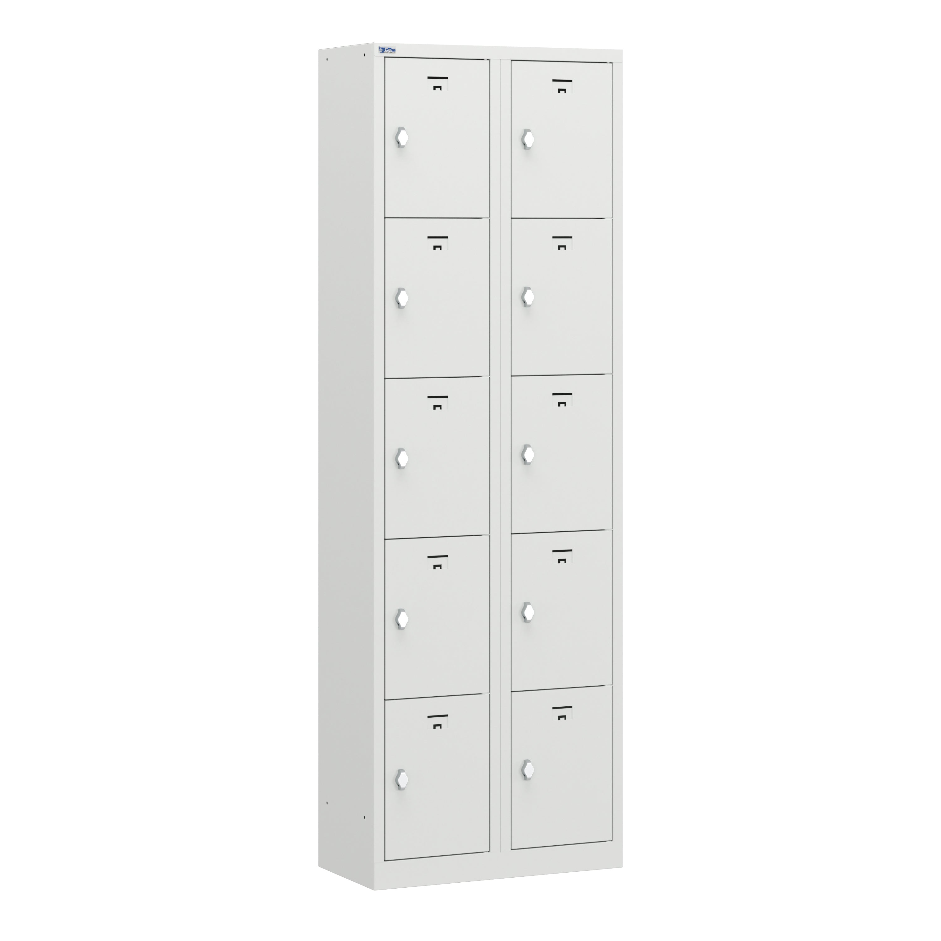 PH Series Premium Steel 5-Tier Lockers, Rear Ventilated, Name Plate Holder