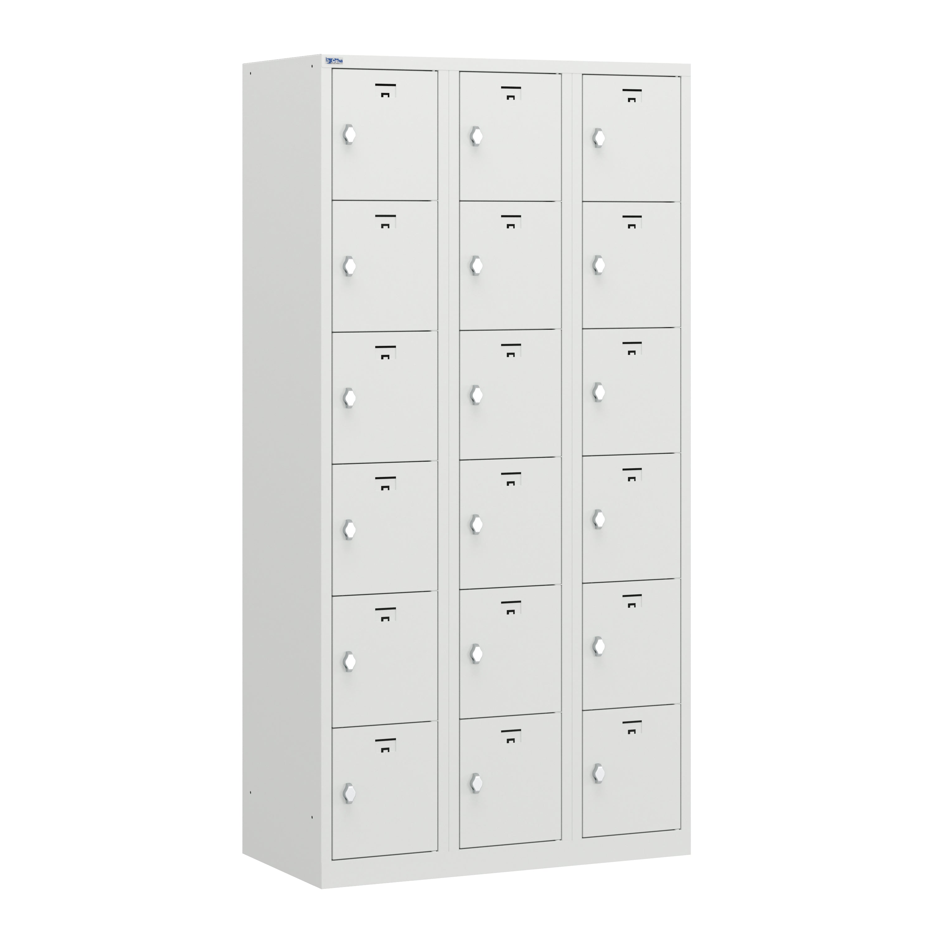 VH Series Premium Steel 6-Tier Lockers, Rear Ventilated