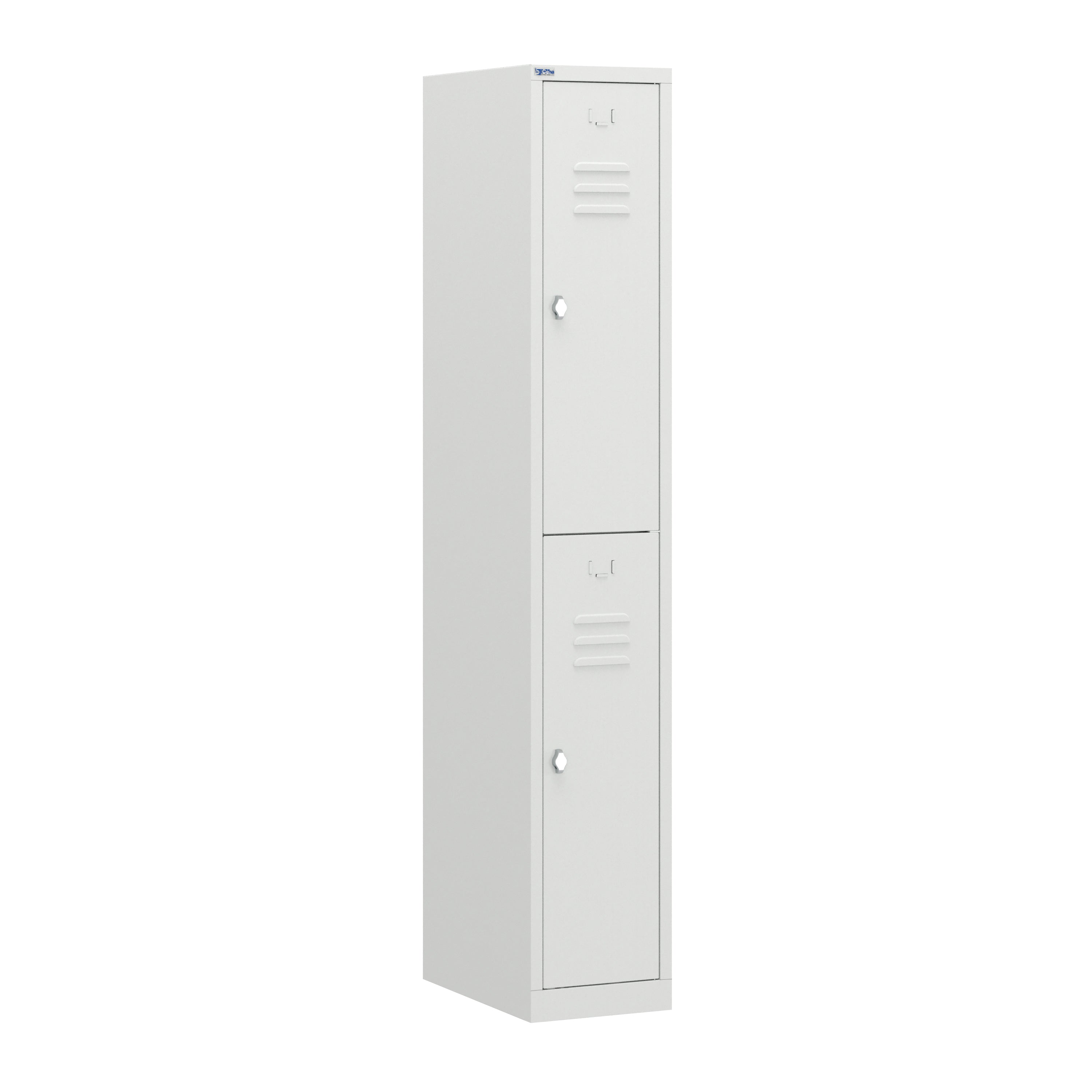 RH Series, Commercial Grade Steel 2-Tier Locker, Louver Vents, Banks of 1, 2, 3, or 4