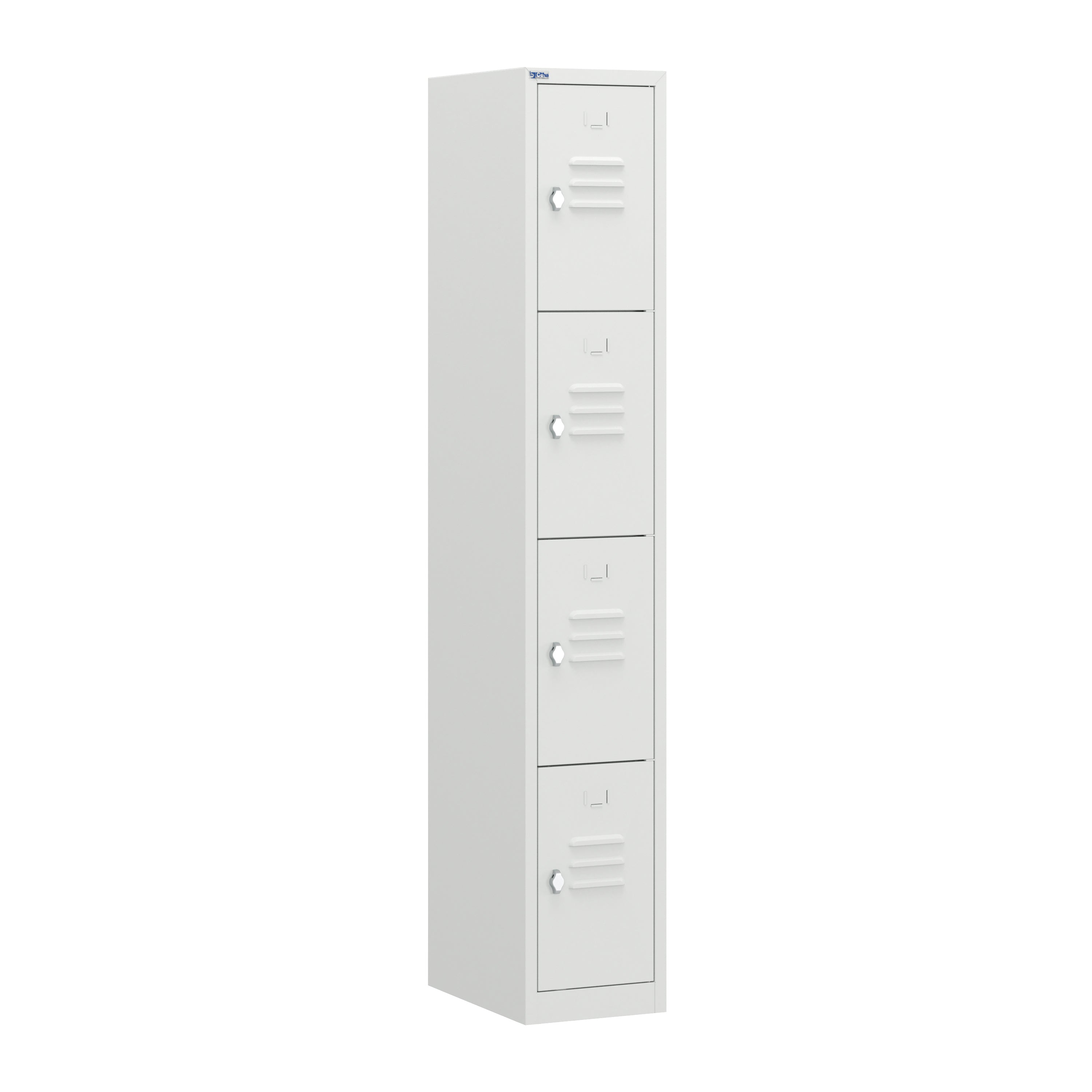 RH Series, Commercial Grade Steel 4-Tier Locker, Louver Vents, Banks of 1, 2, 3, or 4