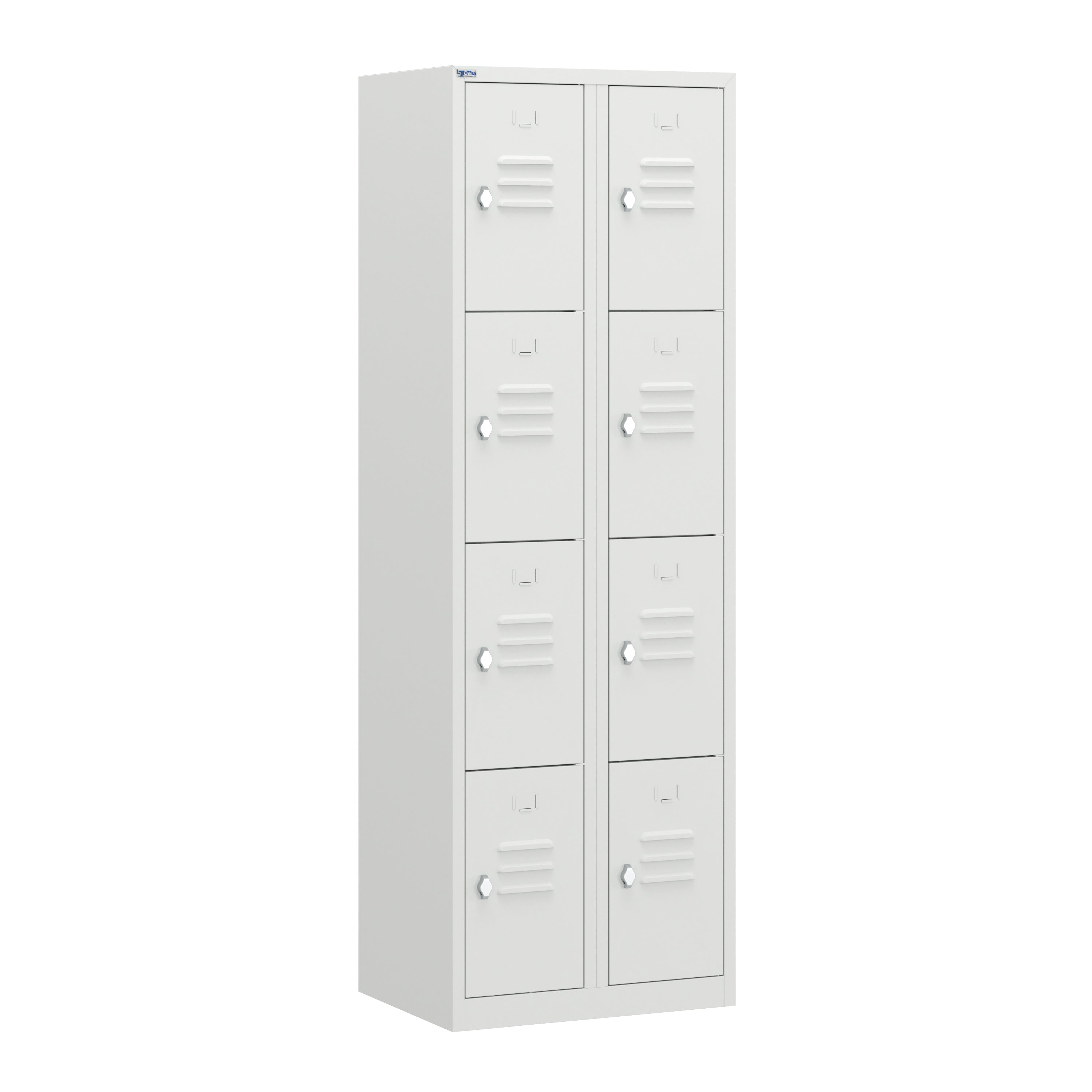 RH Series, Commercial Grade Steel 4-Tier Locker, Louver Vents, Banks of 1, 2, 3, or 4