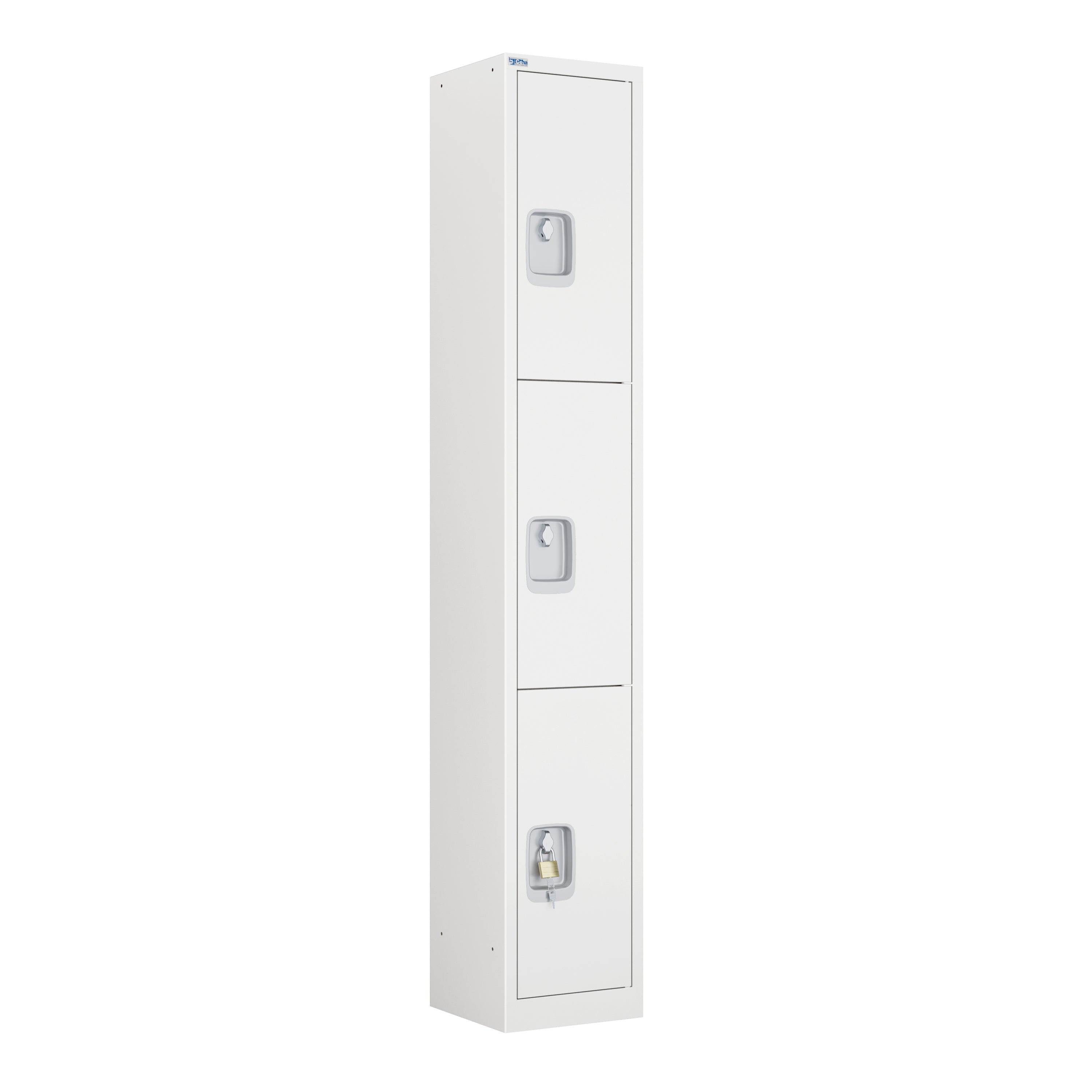 VH Series Premium Steel 3-Tier Lockers, Rear Ventilated