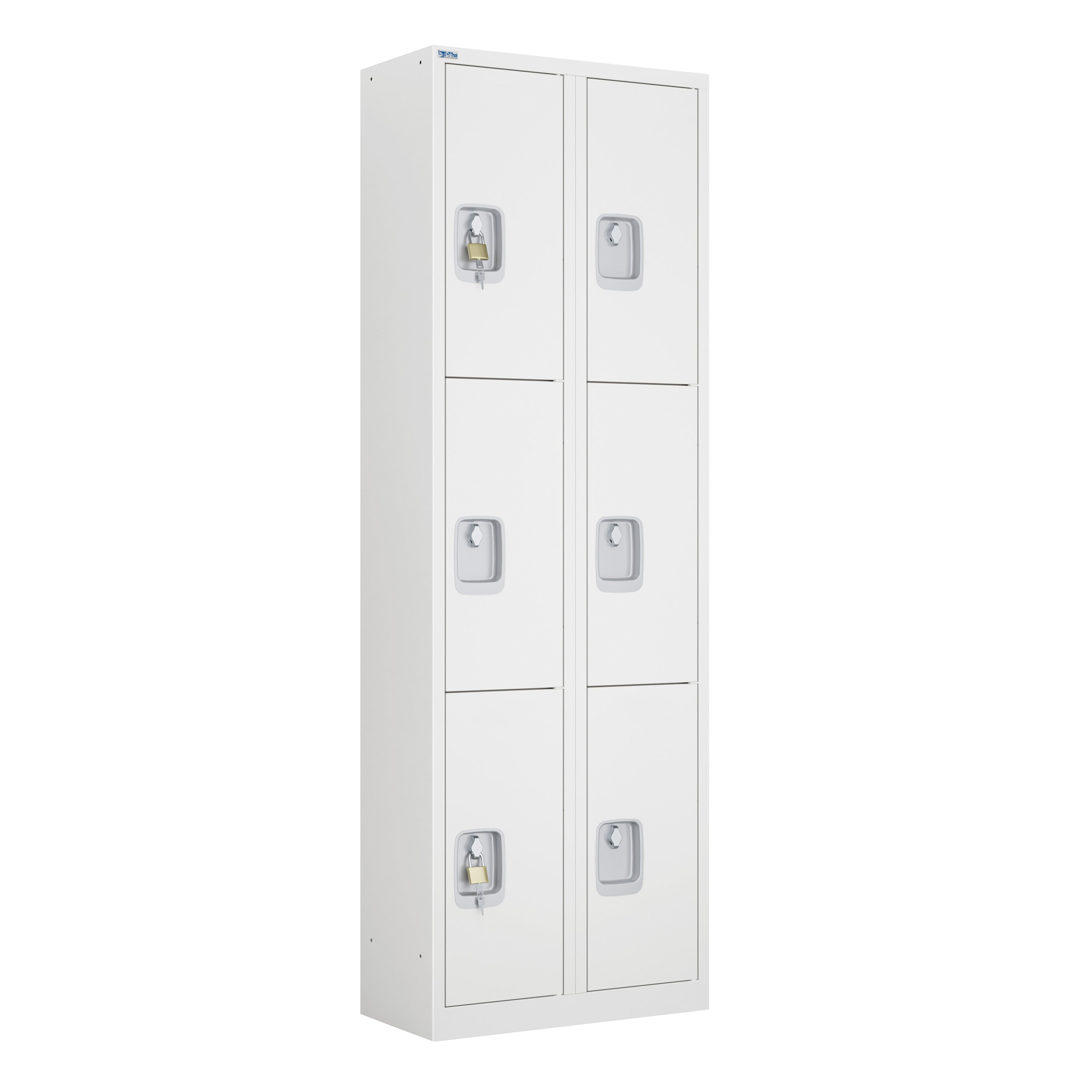 VH Series Premium Steel 3-Tier Lockers, Rear Ventilated