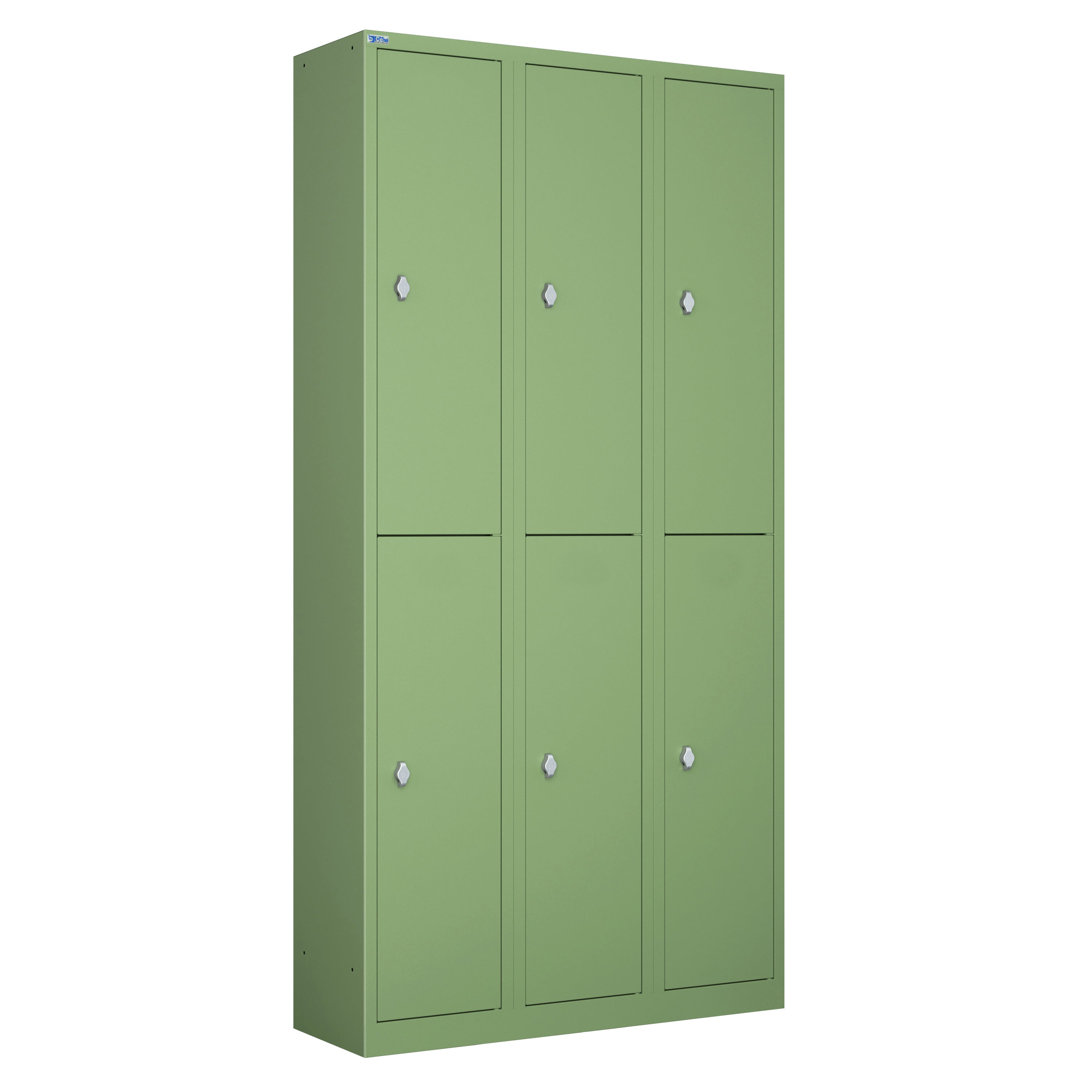 VH Series Premium Steel 2-Tier Lockers, Rear Ventilated