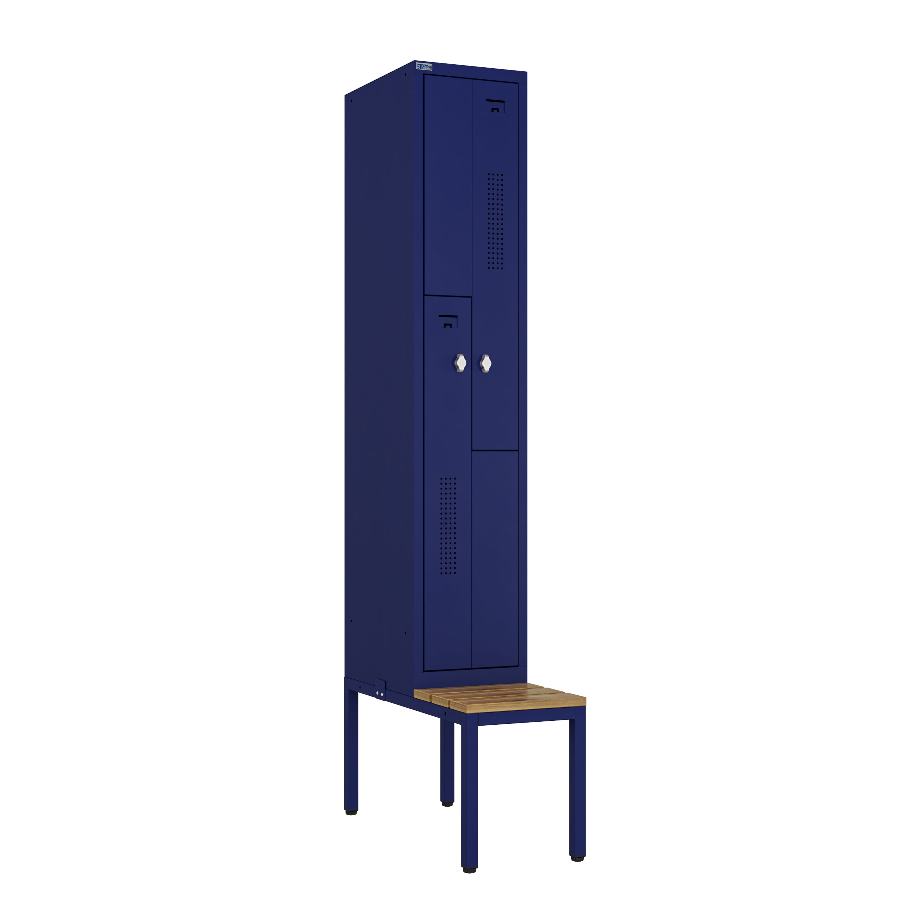 Fully Welded ZNH Series Lockers with Bench, Quick Ship
