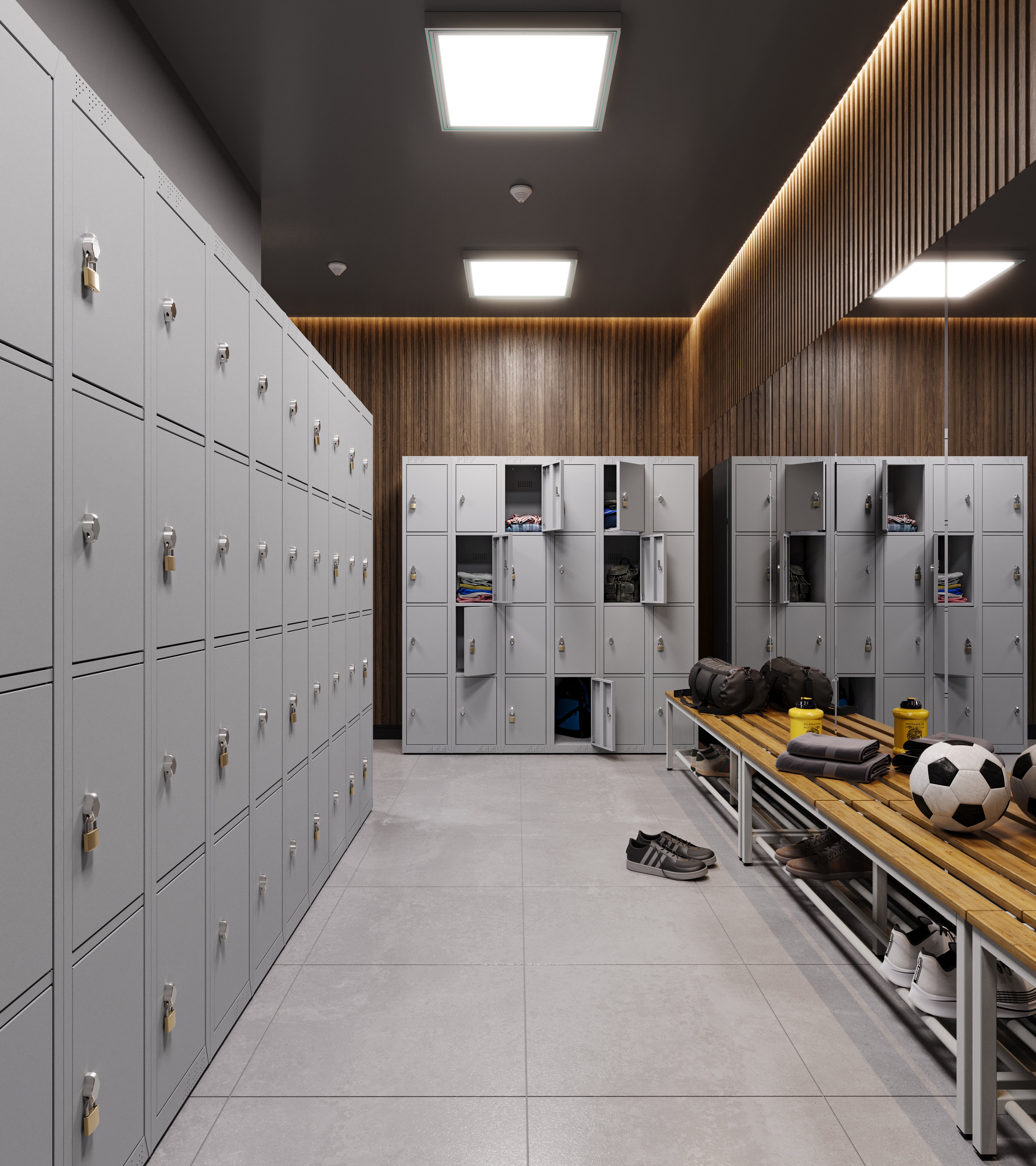 KDK Series 4-Tier Lockers, Flat-Packed, Heavy-Duty Steel, Expandable Storage
