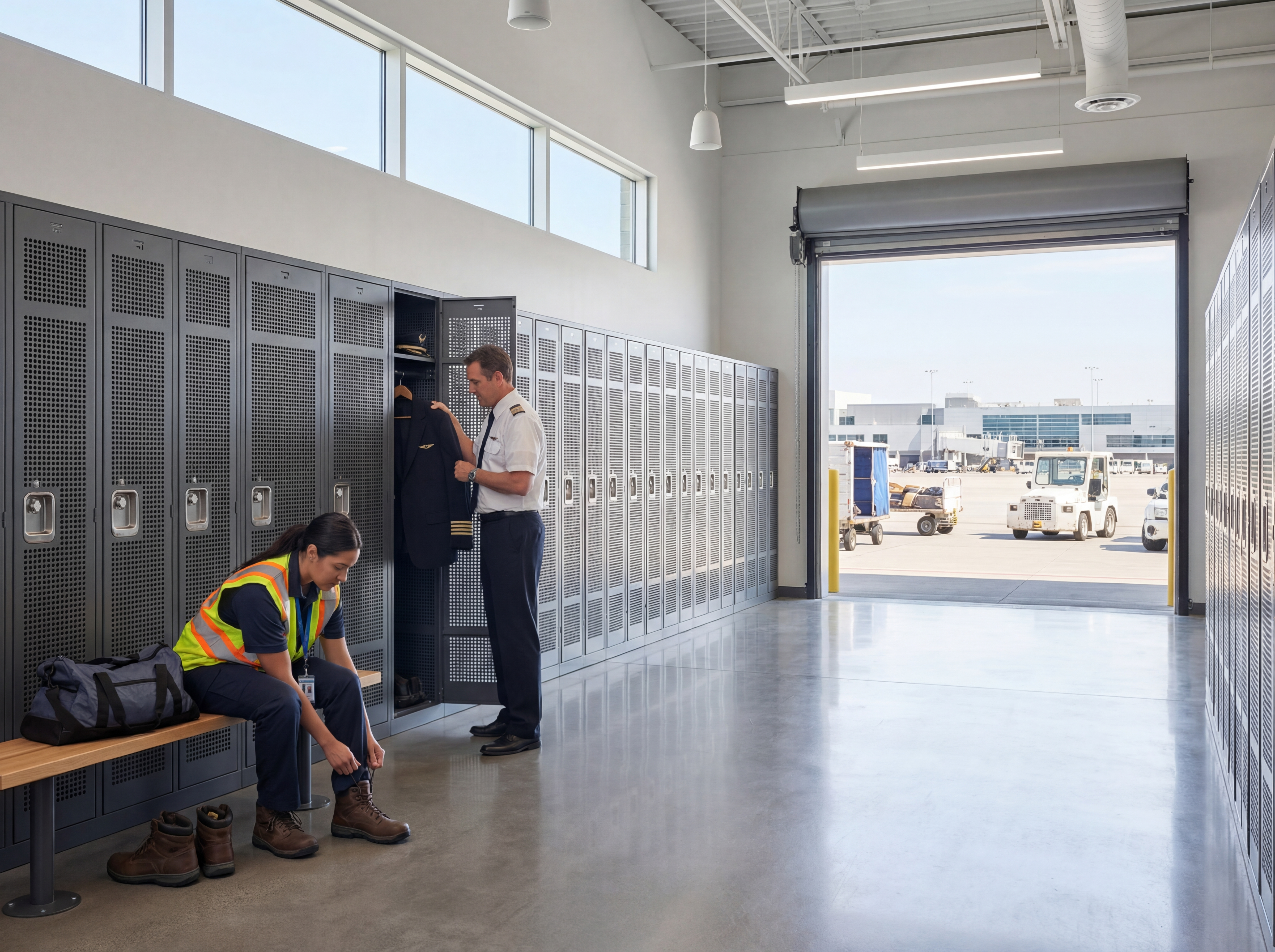 KTS Door Mesh 1-Tier Locker, Ventilated Steel Storage 72'' Height Locker