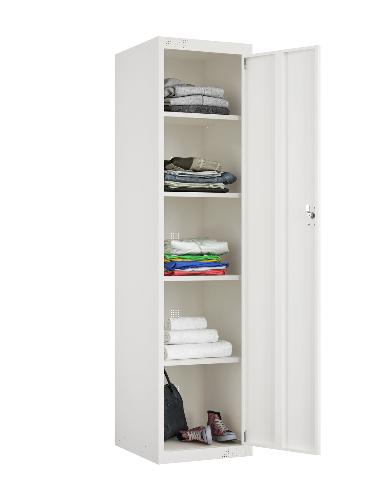 Flat-Packed Metal Storage Cabinet – Lockable, Adjustable Shelves - KDS Series