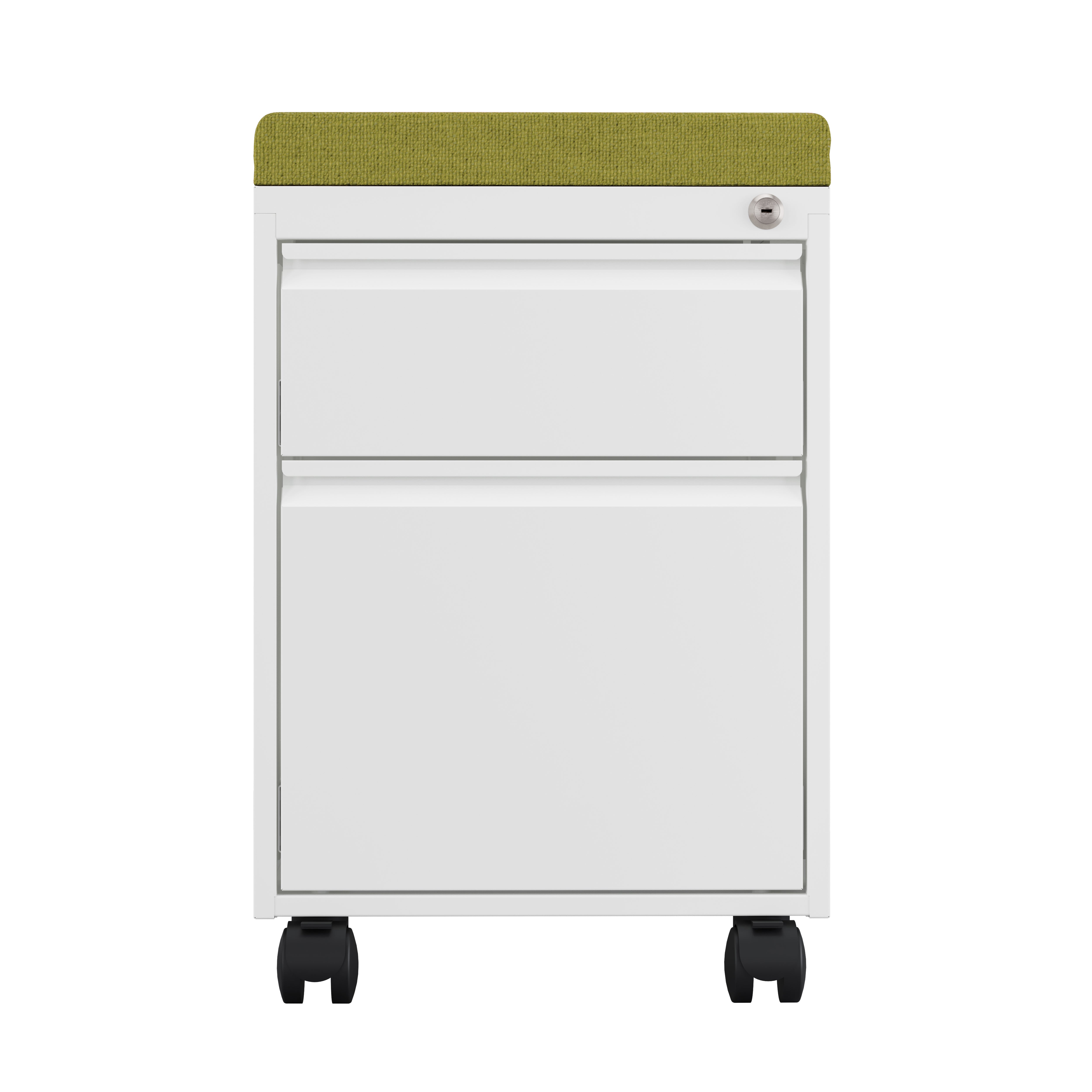 Mobile Pedestal with Cushion Seat – Lockable Drawers, Box File, Multiple Color Options | MKGR