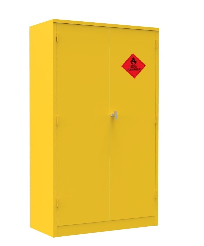 Flammable & Hazardous Storage Cabinets, Steel, Lockable, Two Doors, TMD Series