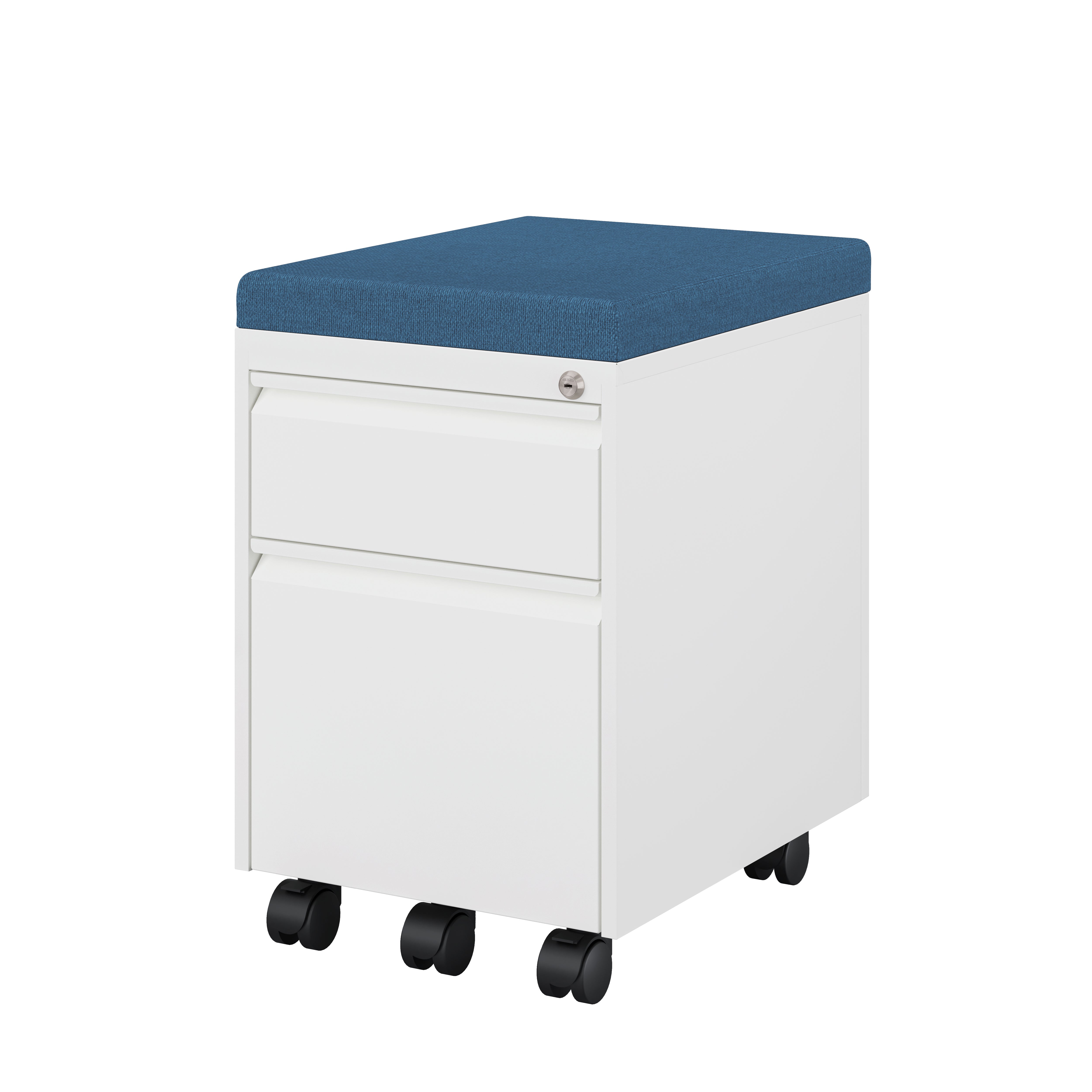 MDG Mobile Pedestal with Cushion Seat, Box-File, Multiple Color | Quick Ship