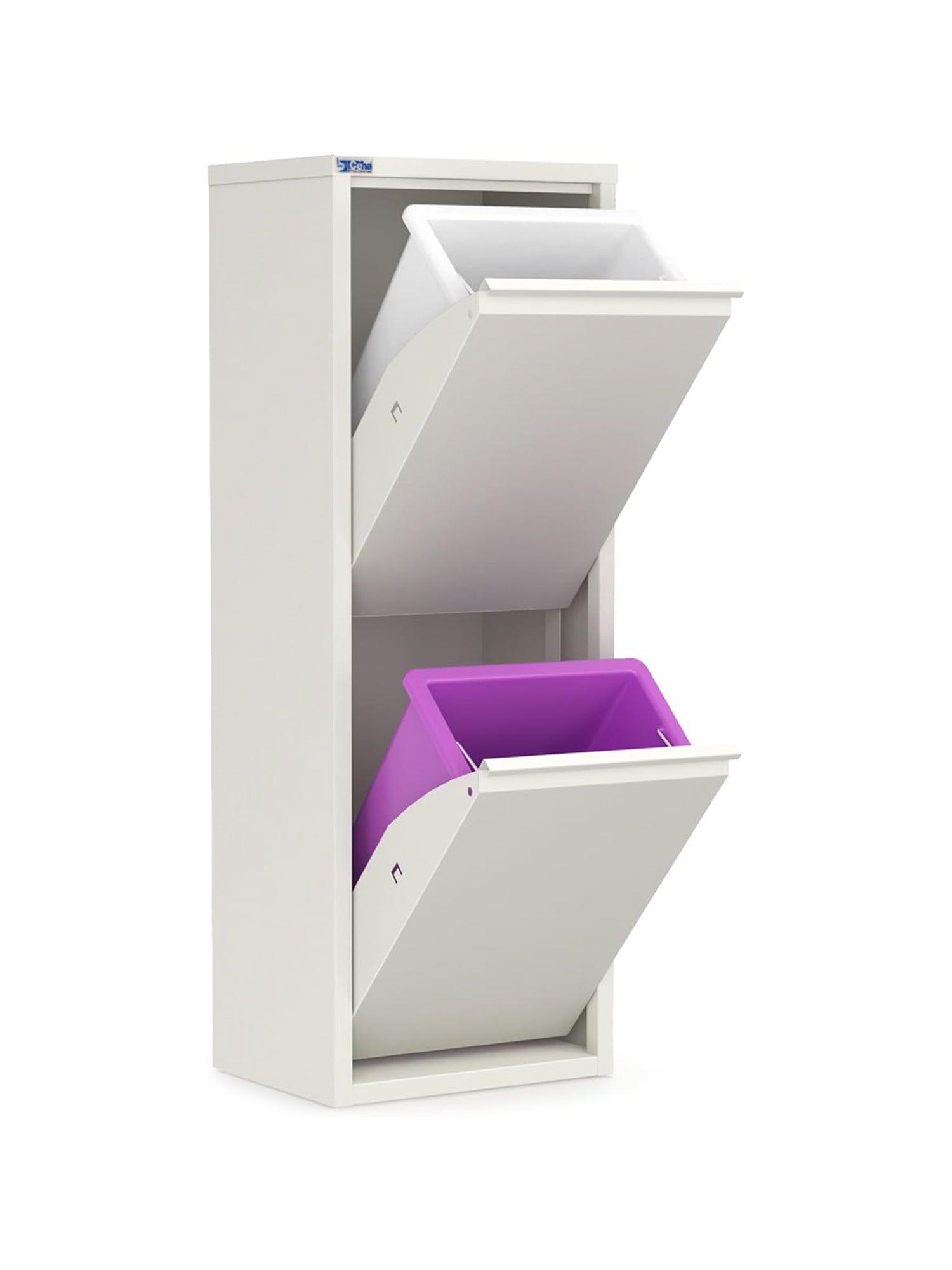 Metal Tilt-Out Storage Cabinet – 2-Tier Wall-Mount Organizer | 13” & 24” Width Options