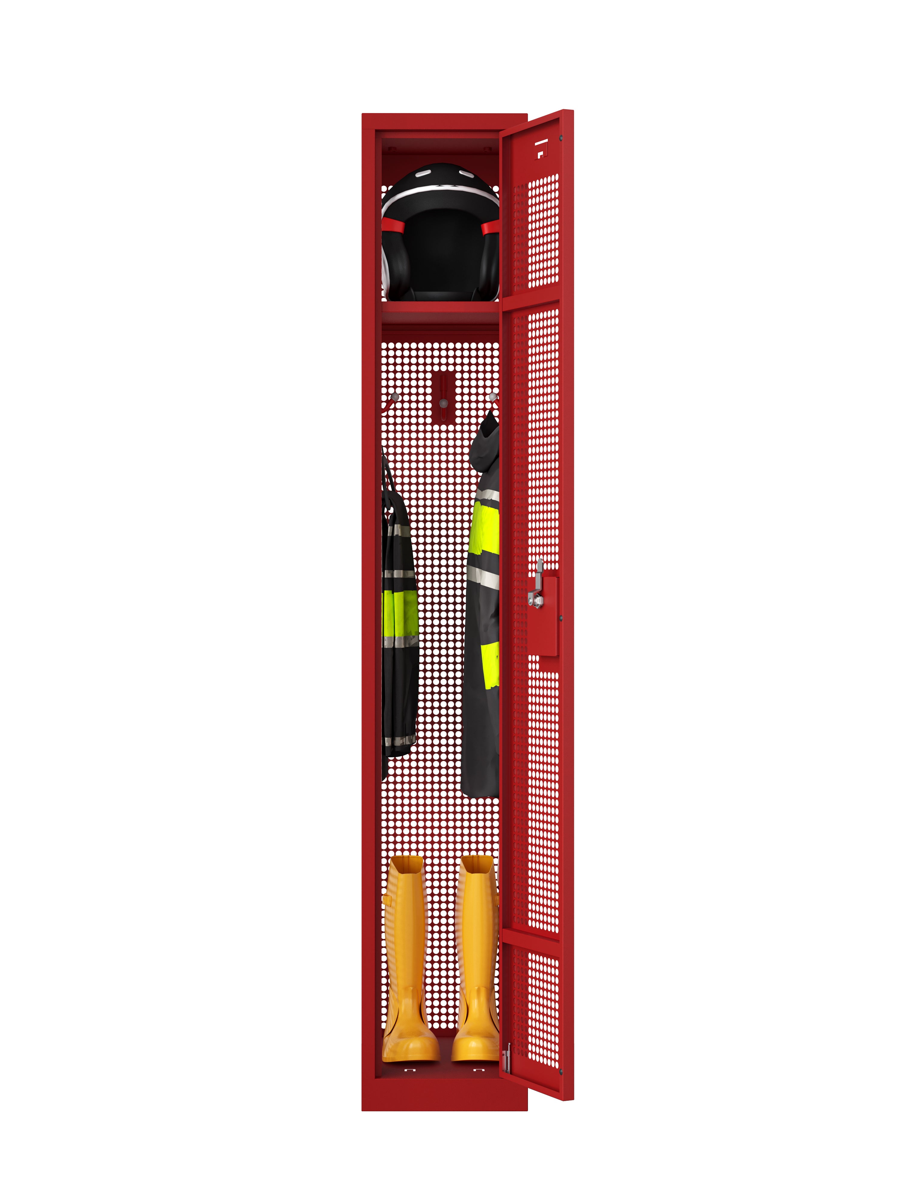 72'' Height KTS Full Mesh 1-Tier Locker, Maximum Airflow Steel Storage System