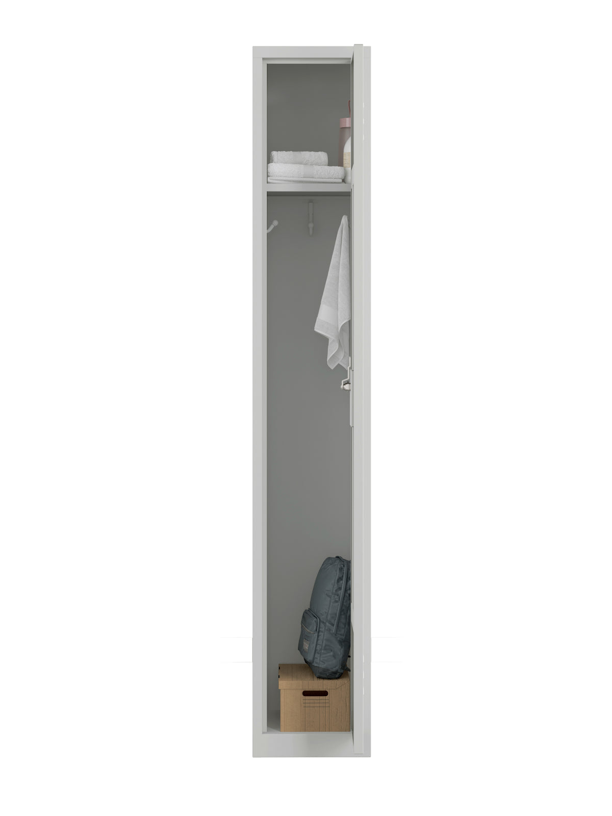 RH Series, 1-Tier Locker with Louver Vents, Recessed handle, Quick Ship