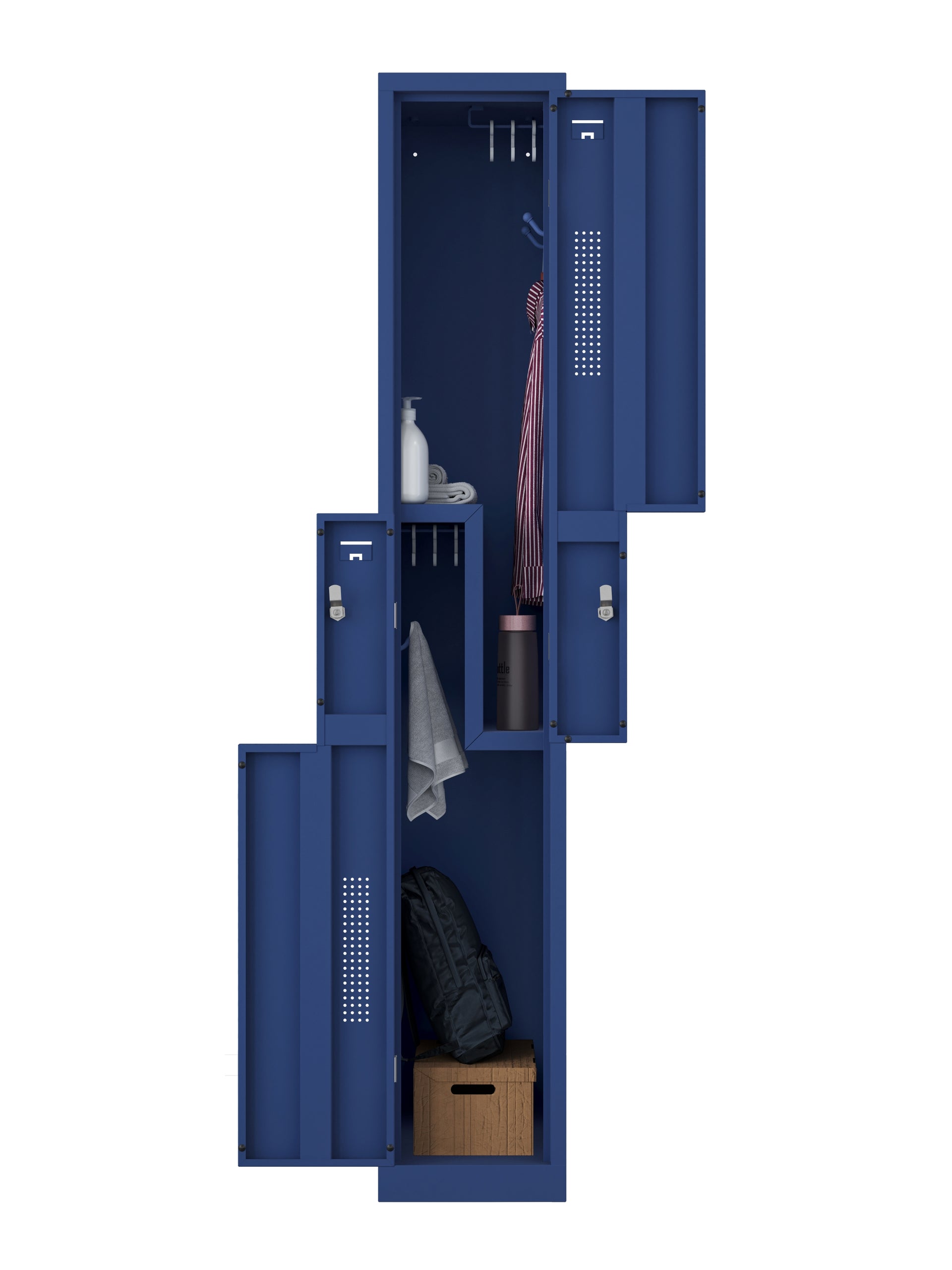 Fully Welded ZNH Series Lockers, Space Saving Design, Quick Ship