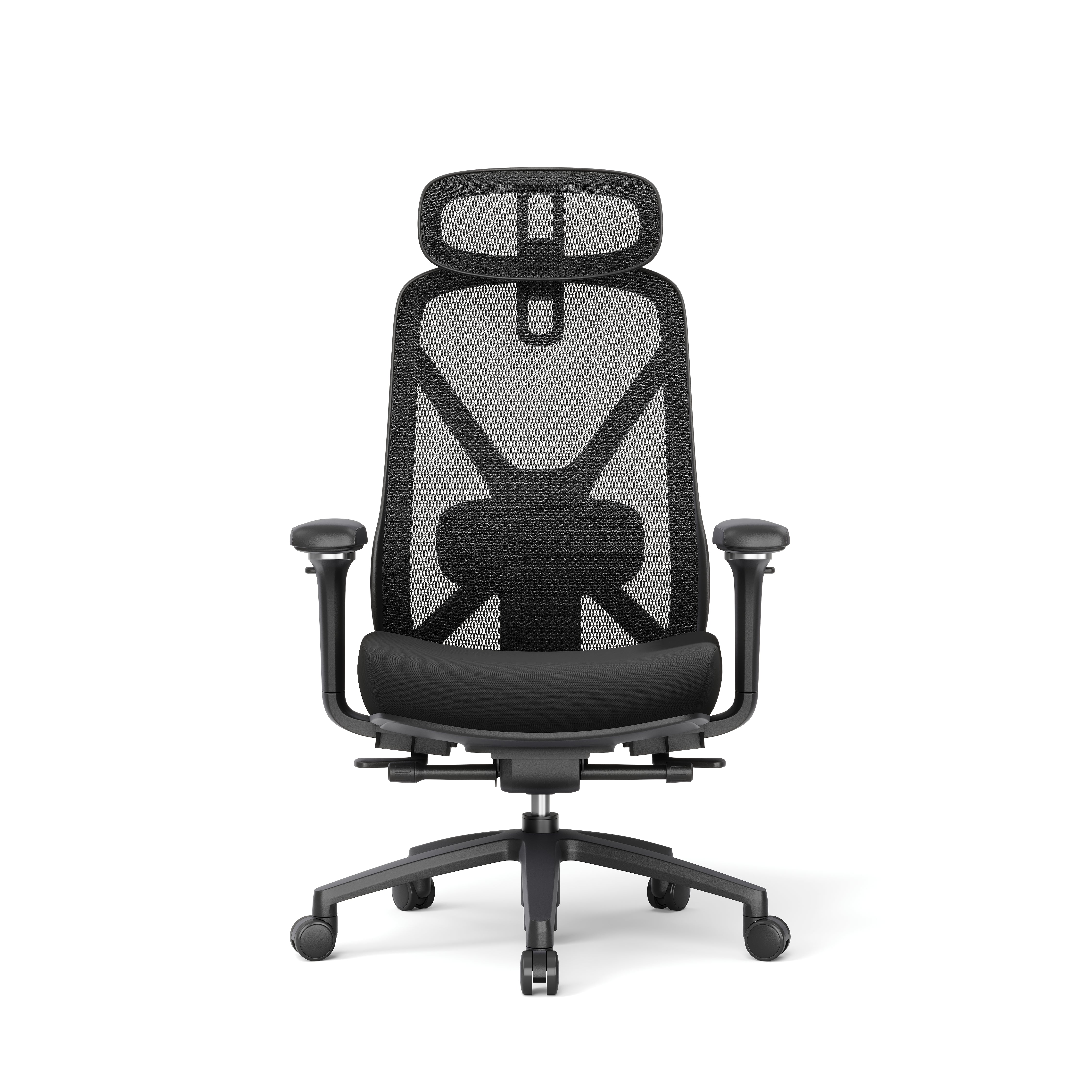 Bariatric Ergonomic Mesh Office Chair with 2D Headrest, Lumbar Support & 400 lbs Capacity