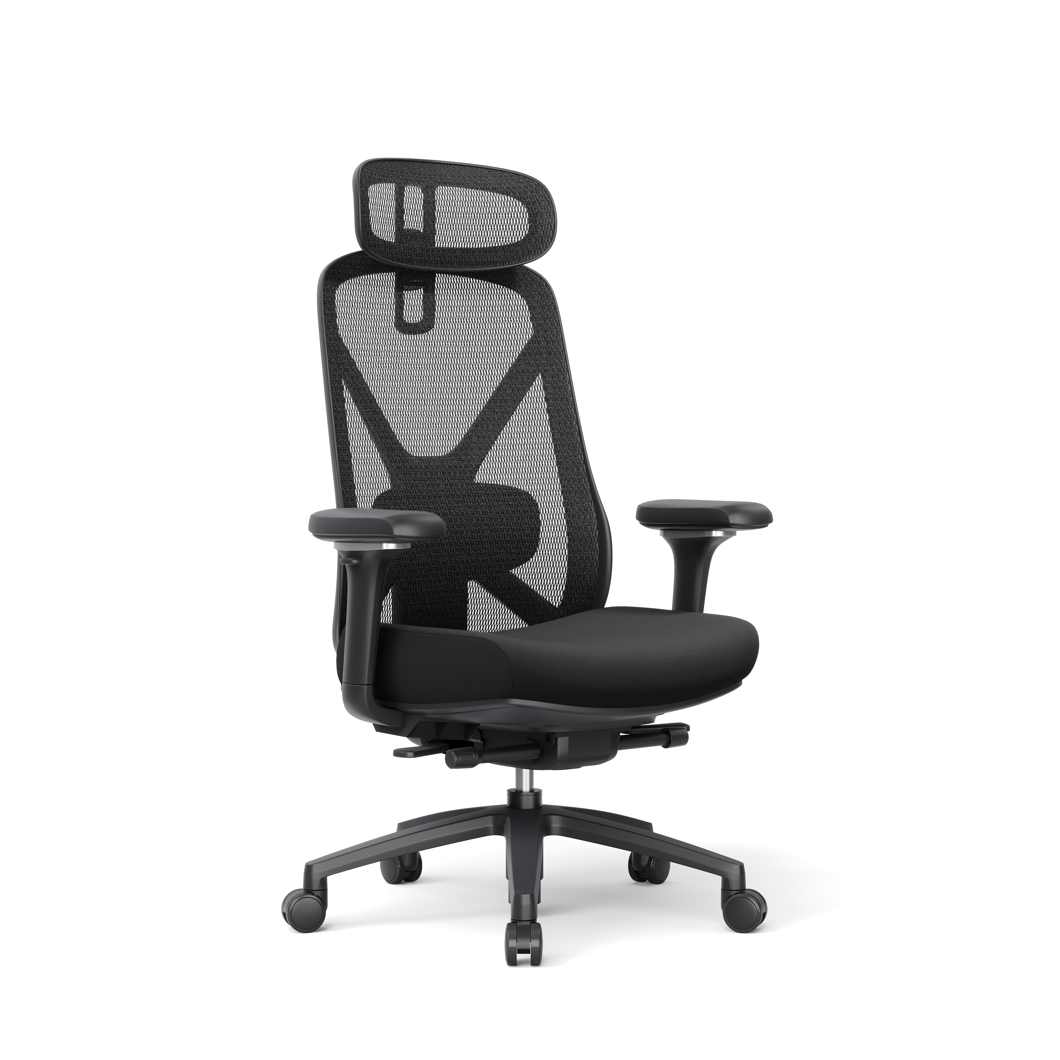 Bariatric Ergonomic Mesh Office Chair with 2D Headrest, Lumbar Support & 400 lbs Capacity