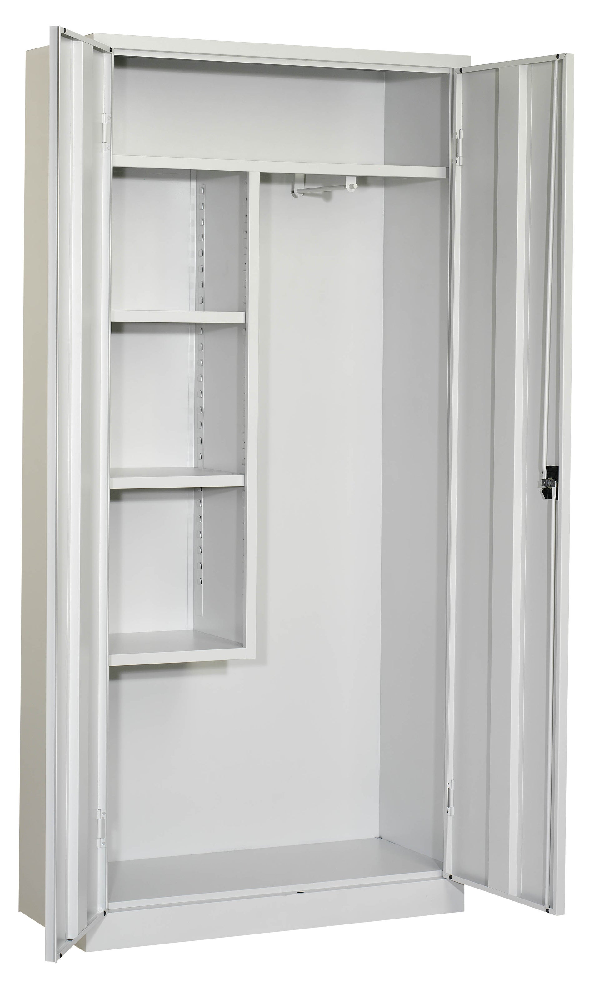 Janitorial Storage Cabinet – Lockable, Fully Welled, Rust-Resistant, CM