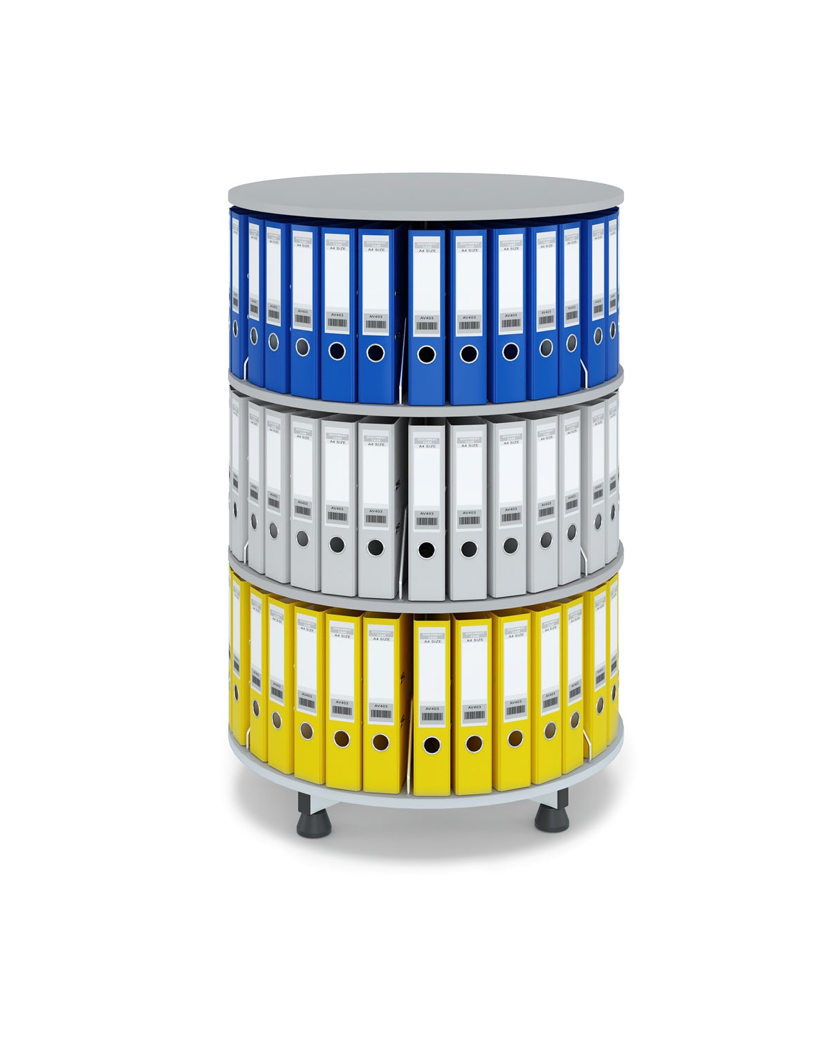 Multi-Tier Rotary Binder & File Carousel – 2 to 6 Tiers, Demountable D ...