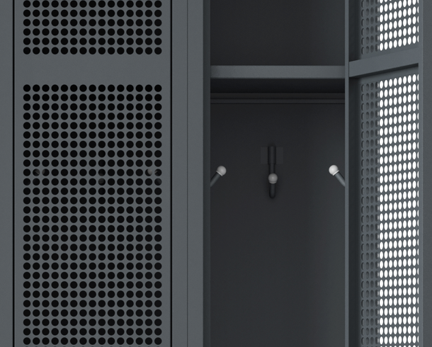 Door Mesh Locker Interior