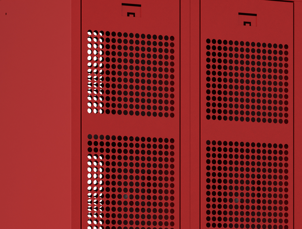 Door and Back Mesh Locker