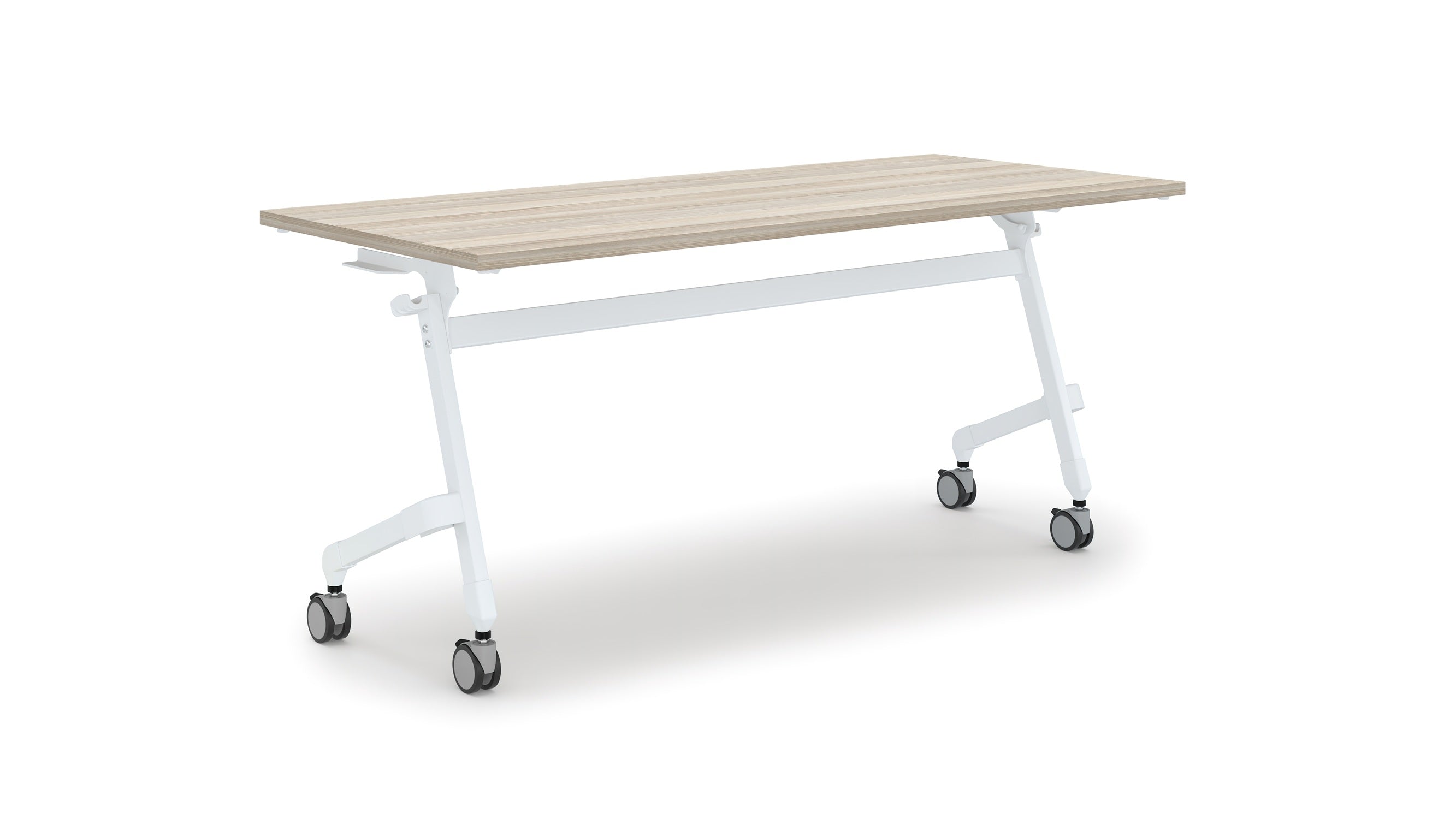 Flip-Top Training Table – Folding Desk with Locking Wheels | Multiple Top & Frame Colors